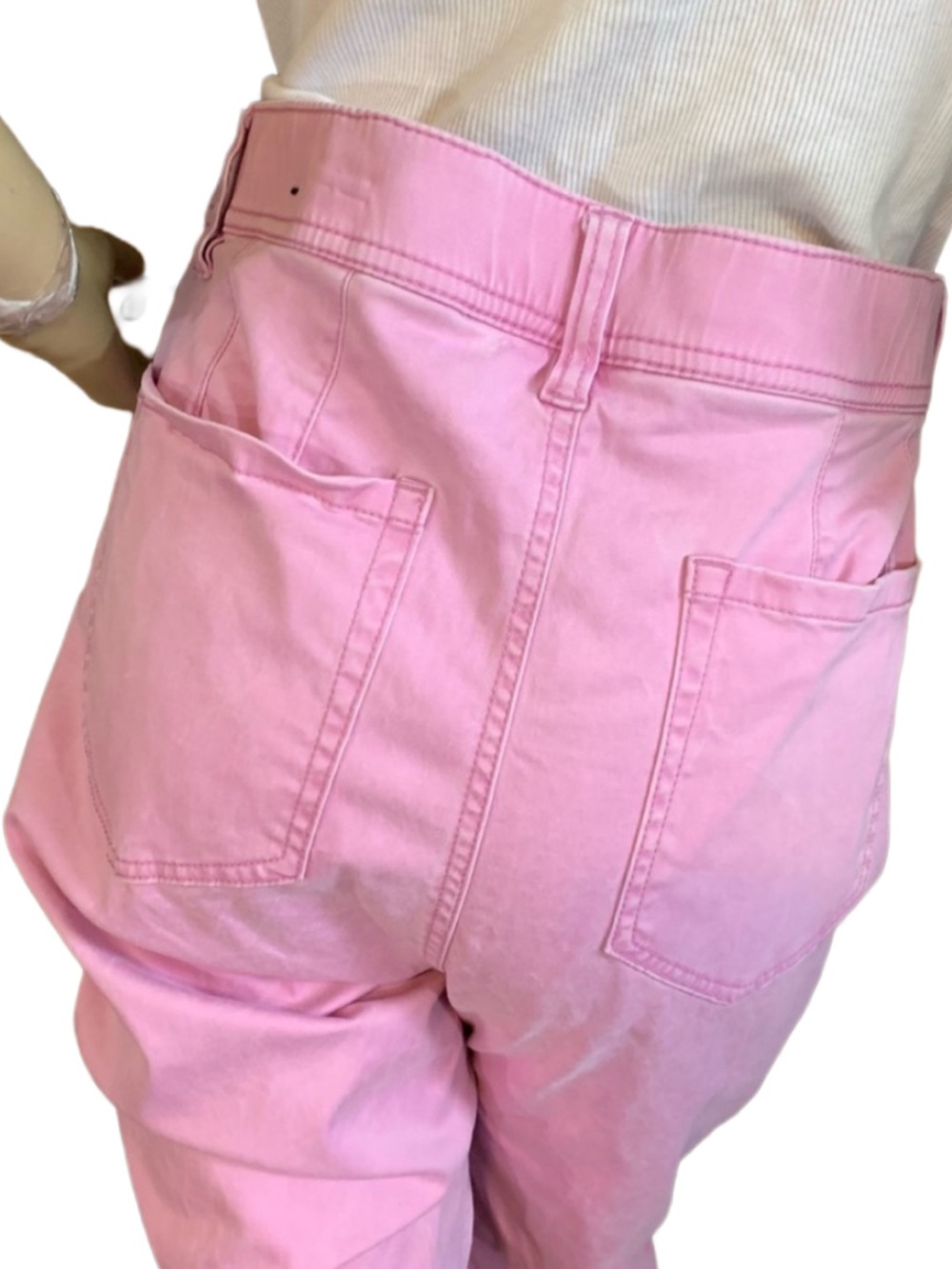 LANE BRYANT ORCHID PINK SKINNY LEG CORSET HEM PANTS (18) - Picture 9 of 13